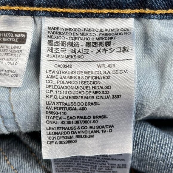 Levis 505 Jeans Mens 38 X 30 Medium Wash Casual Comfortable - Picture 8 of 12